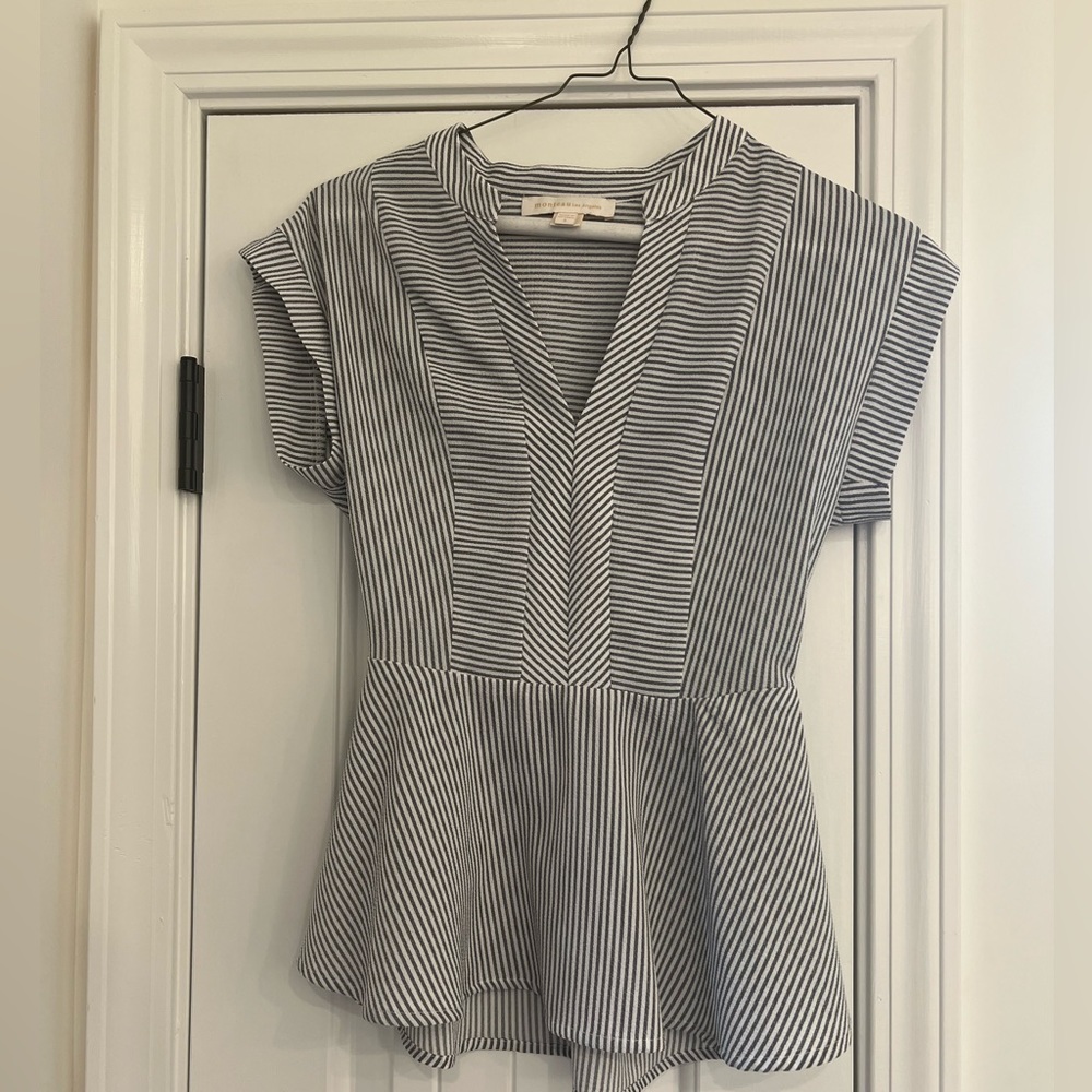 Fit and flare women’s striped top